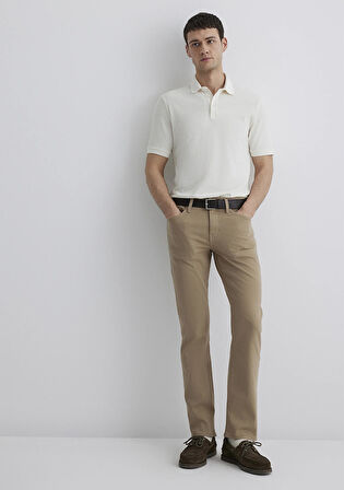 Martin Koyu Bej Comfort Gabardin Pantolon 0037889453
