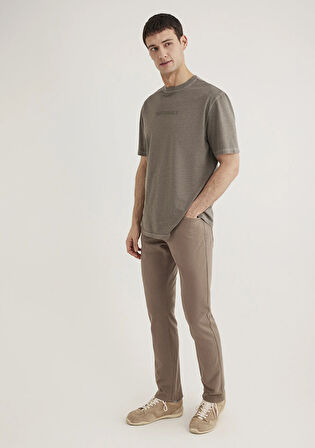 Marcus Kahverengi Comfort Gabardin Pantolon 0035189452