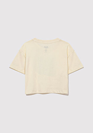 M Logo Baskılı Sarı Tişört 7610276-89145