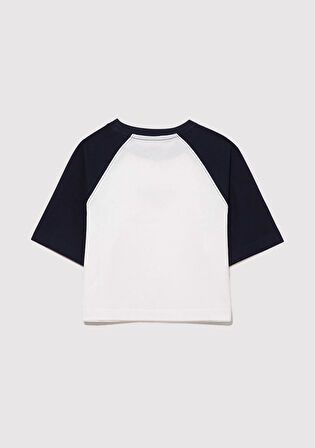 New York Baskılı Ekru Tişört 7610266-70057