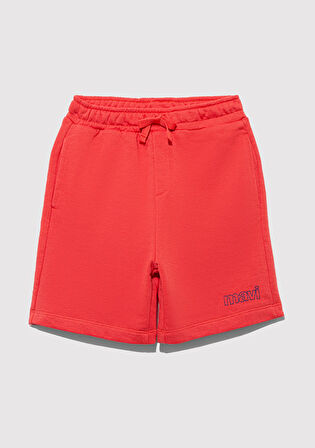 Mavi Baskılı Turuncu Şort 6410008-71107