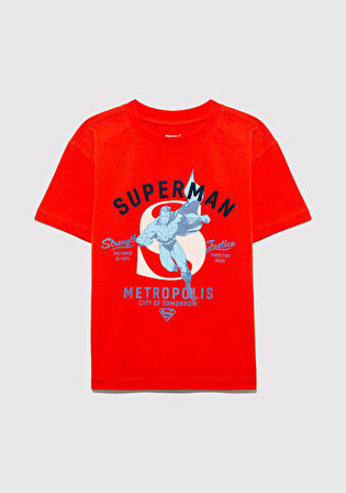 Superman Baskılı Kırmızı Tişört 6610293-88523
