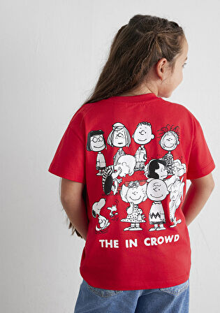 Peanuts Baskılı Kırmızı Tişört 7610320-70471