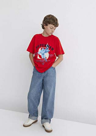 Superman Baskılı Kırmızı Tişört 6610293-88523