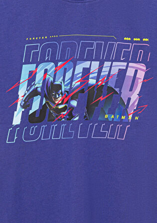 Batman Baskılı Mor Tişört 6610295-70908