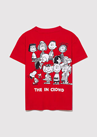Peanuts Baskılı Kırmızı Tişört 7610320-70471