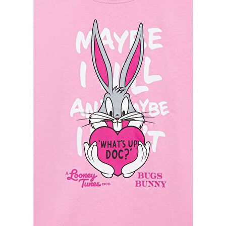 BUGS BUNNY BASKILI TİŞÖRT