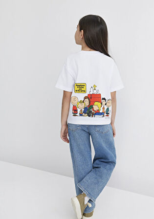 Peanuts Baskılı Beyaz Tişört 7610295-620