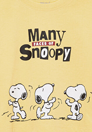 Peanuts Baskılı Sarı Tişört 7610294-71368