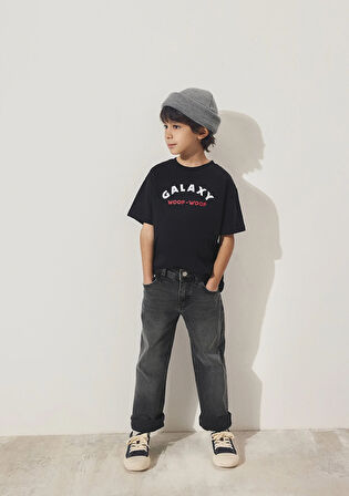 Astro Dogs Baskılı Siyah Tişört 6610253-900