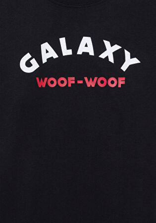 Astro Dogs Baskılı Siyah Tişört 6610253-900