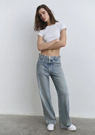Margot 90lar Vintage Açık Mavi Jean Pantolon 1010936-89258