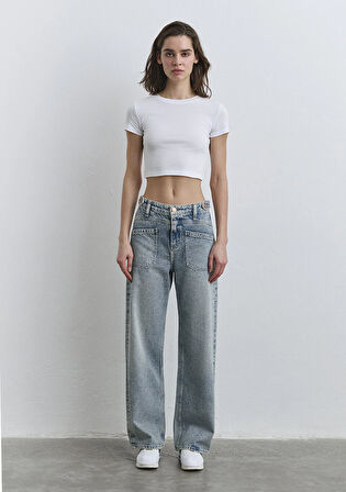 Margot 90lar Vintage Açık Mavi Jean Pantolon 1010936-89258