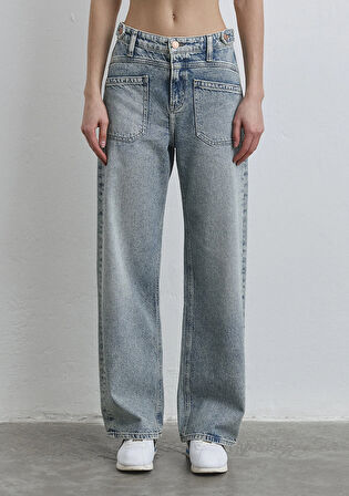 Margot 90lar Vintage Açık Mavi Jean Pantolon 1010936-89258