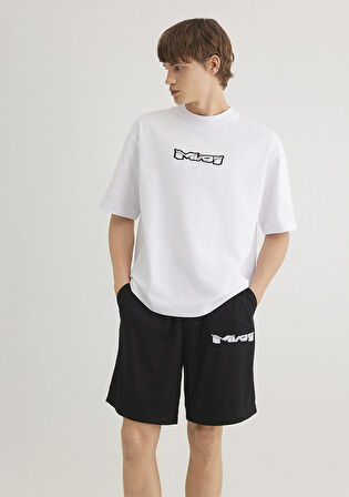 MV91 Nakış Detaylı Beyaz Tişört 0612576-620