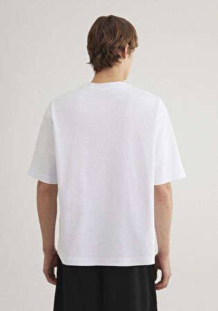 MV91 Nakış Detaylı Beyaz Tişört 0612576-620