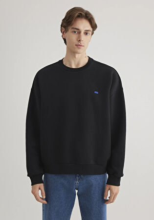 Bisiklet Yaka Siyah Sweatshirt 0S10348-900