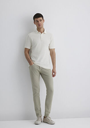 James Soluk Yeşil Comfort Gabardin Pantolon 0042489454