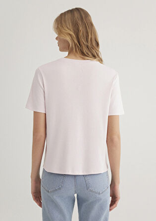 Pembe Basic Tişört 1612916-89200