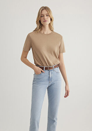 Kahverengi Basic Tişört 1612916-83593