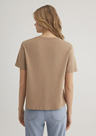 Kahverengi Basic Tişört 1612916-83593
