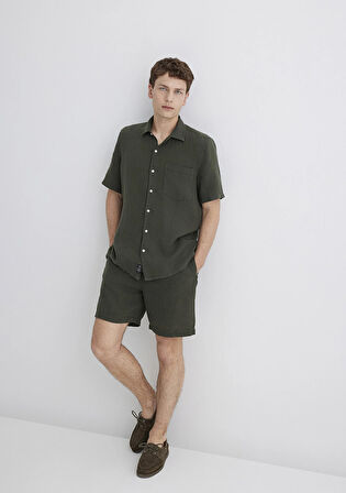 Antrasit Keten Şort 0410103-71587