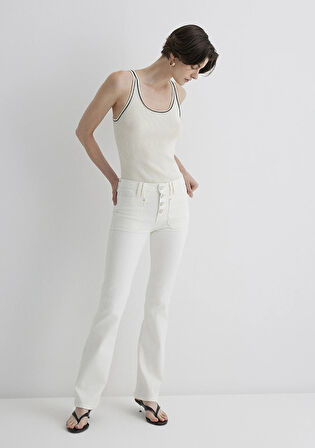 Sierra Gold Premium Kırık Beyaz Jean Pantolon 1010578-89774