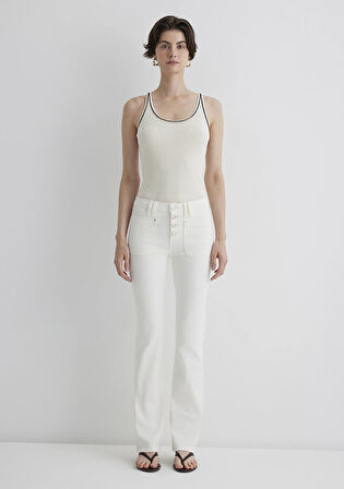 Sierra Gold Premium Kırık Beyaz Jean Pantolon 1010578-89774