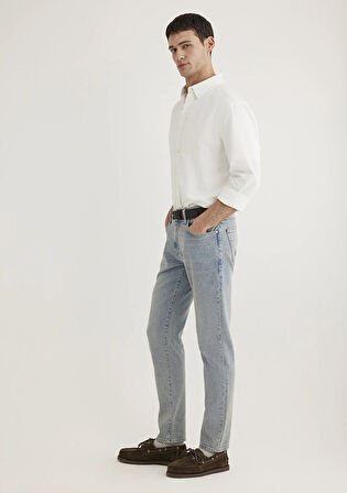 Milan Classic Denim Vintage Açık Mavi Jean Pantolon 0081089772