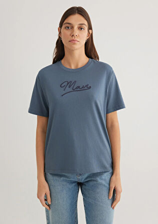Mavi Jeans Baskılı Antrasit Tişört 1612421-80932