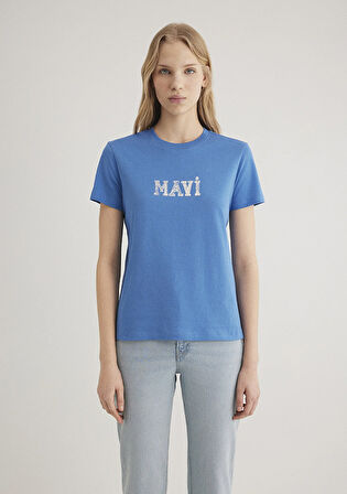 Mavi Baskılı Mavi Tişört 1612232-70885