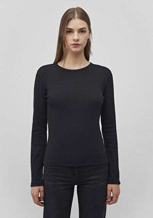 Uzun Kollu Siyah Basic Tişört 1613040-900