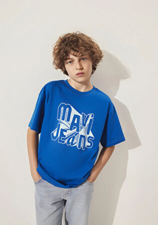 Mavi Jeans Baskılı Mavi Tişört 6610281-82491