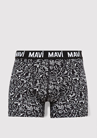 3lü Baskılı Siyah Boxer 0911872-900
