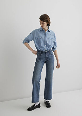 Ibiza All Blue Puslu Koyu Mavi Jean Pantolon 1010530-89935