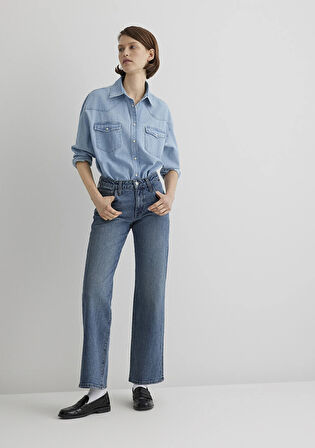 Ibiza All Blue Puslu Koyu Mavi Jean Pantolon 1010530-89935