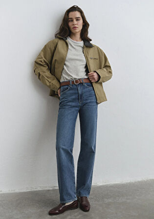 Sky Classic Denim Puslu Koyu Mavi Jean Pantolon 1010627-87925