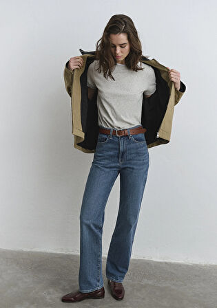 Sky Classic Denim Puslu Koyu Mavi Jean Pantolon 1010627-87925
