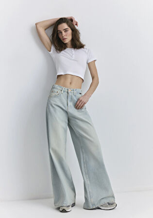 Miami Iconic Puslu Açık Mavi Jean Pantolon 1010727-89942