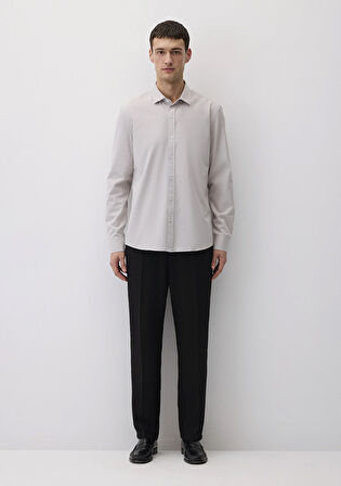 Tencel TM Gri Gömlek 0211573-70074