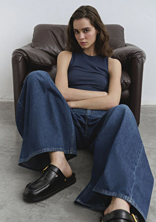 Mimi Iconic Koyu Mavi Jean Pantolon 1012615-90363