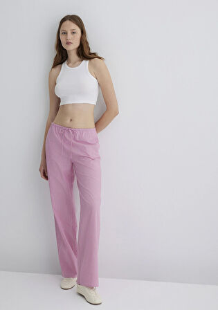 Çizgili Pembe Pantolon 1010999-81464
