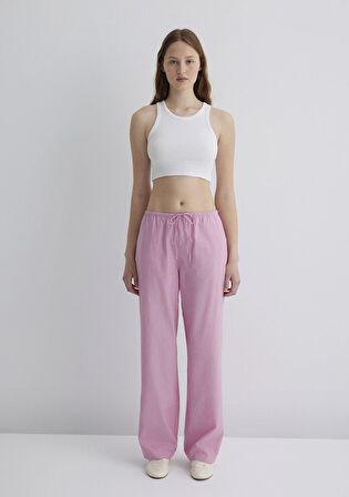 Çizgili Pembe Pantolon 1010999-81464