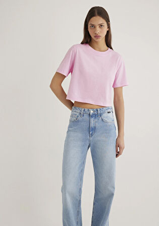 Pembe Crop Tişört 1613072-71117