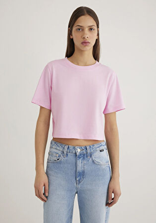 Pembe Crop Tişört 1613072-71117