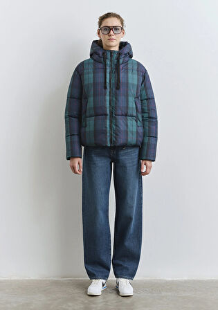 Kareli Şişme Mont 1110706-90380