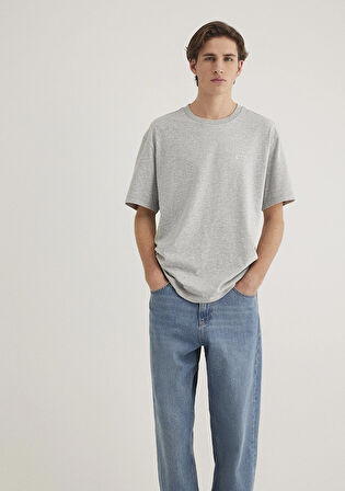 Mavi Jeans Baskılı Gri Tişört 0612591-80018