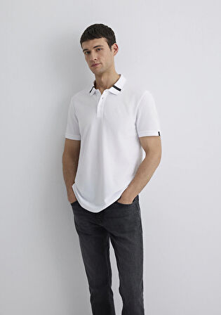 Beyaz Polo Tişört 0612651-620