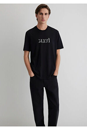 Mavi M0612686-900 Mavi Baskılı T-Shirt