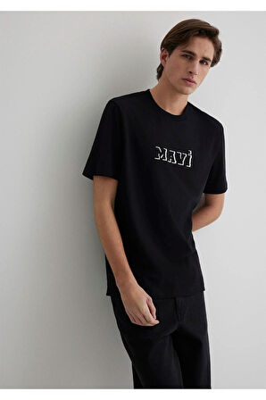Mavi M0612686-900 Mavi Baskılı T-Shirt